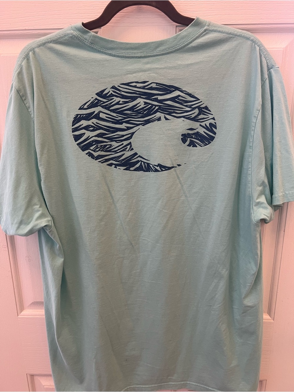 Costa Men's Short Sleeve Tee in Light Teal - Picture 2 of 3